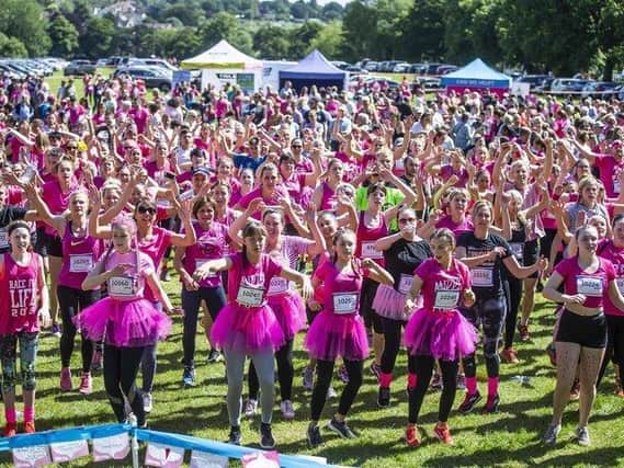 A Race for Life event in Abington Park in 2019.