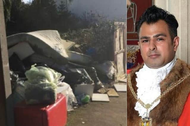Former Northampton mayor Nazim Choudary is appealing against a conviction for allowing his land on Beech Avenue, Northampton, to become a fly-tipping hotspot