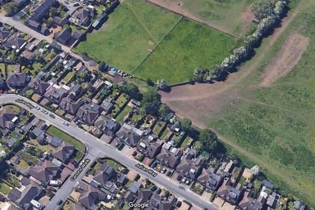 Police are investigating Sunday's incident in fields behind Julian Way, Kingsthorpe