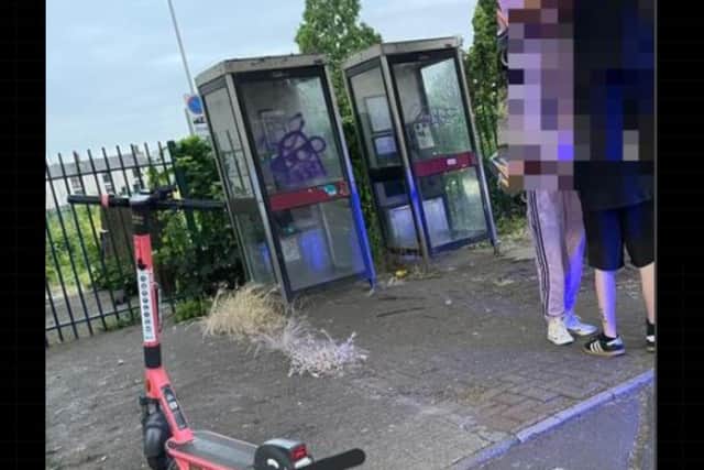 Boyce-Dawson is arrested after being caught riding two-up on a rented e-scooter