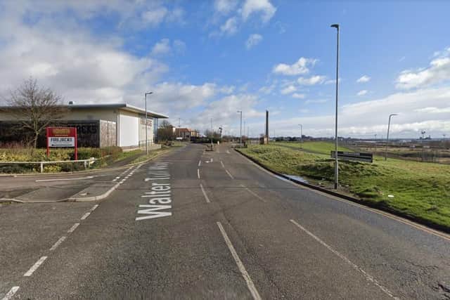 The knife was seized in Walter Tull Way in Northampton.