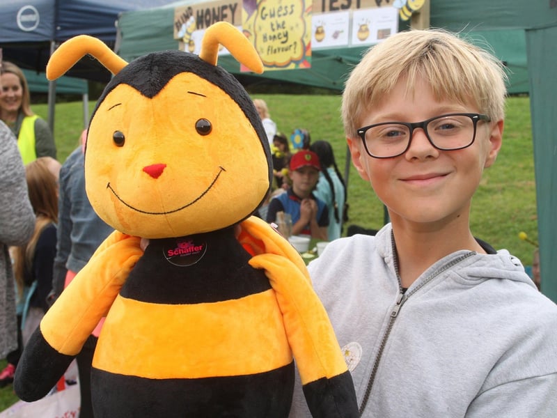 Jonathan Clements, nine, at the Bees&Seas event at Brooklands Park