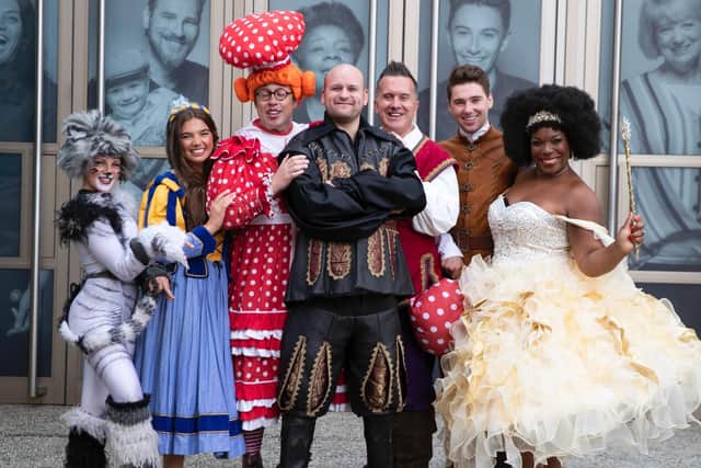 Some cast members were on hand to officially launch the panto. Photo: Kirsty Edmonds.