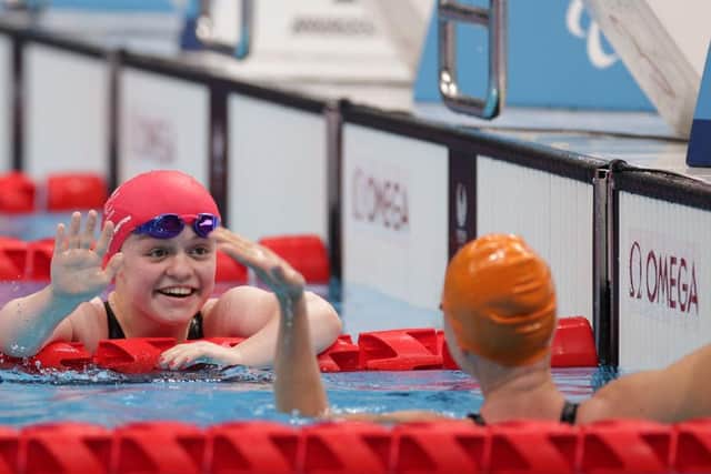 Maisie Summers-Newton enjoys her victory