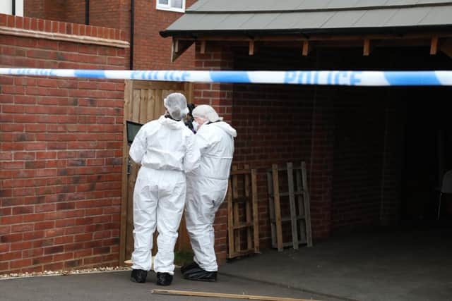 Forensics were spotted later in the afternoon.
