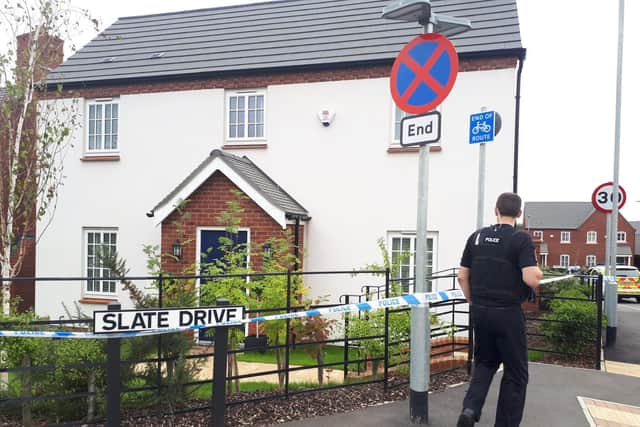 Police are at the scene this afternoon.