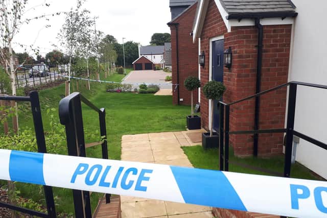 The property in Slate Drive has been sealed off