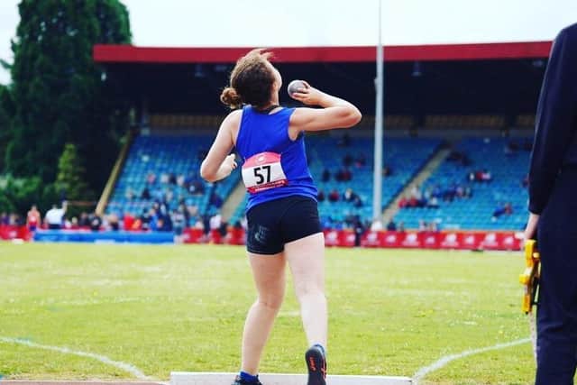 Top local athlete Lily Carlaw will be in action when Moulton College hosts Throws Fest this weekend