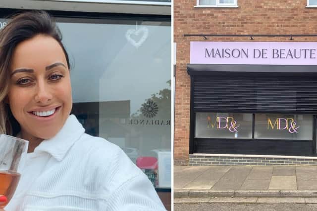 Emily Ayris and her new salon in Oulton Rise.