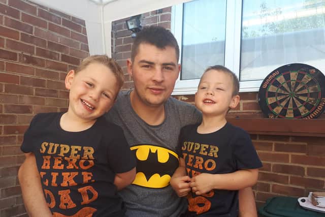 Shaun with his boys.