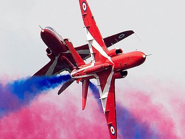 The world famous red Arrows will be flying over Northampton on Tuesday afternoon