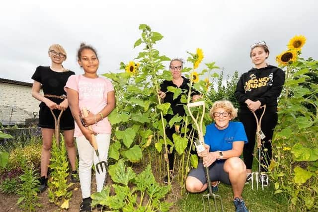 The Grow Together Allotment in Berrywood Road opened in 2016, as a partnership project between Duston Parish Council and ‘Clubs for Young People’.