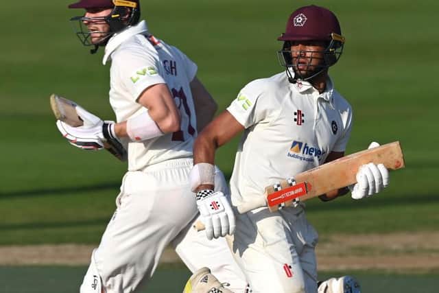 Rob Keogh (left) and Emilio Gay both scored half-centuries in Northants' win over Surrey