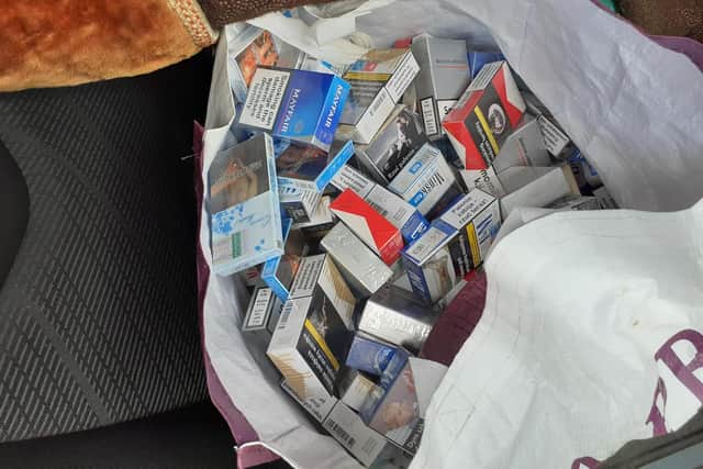 More than 3,500 packets of illegal cigarettes were seized from shops in Northampton during a crackdown.