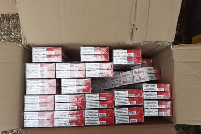 More cigarettes seized during the trading standards operation.