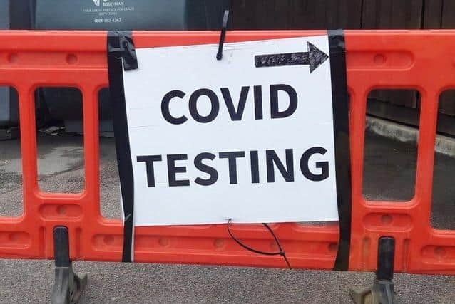 The Covid testing site at the University of Northampton will close this weekend. (File picture).