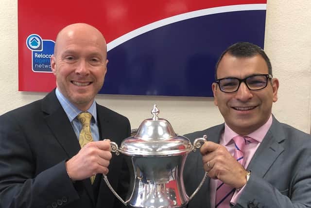 Founders of Richard James Estate Agents, Richard Fowler and James Rota.