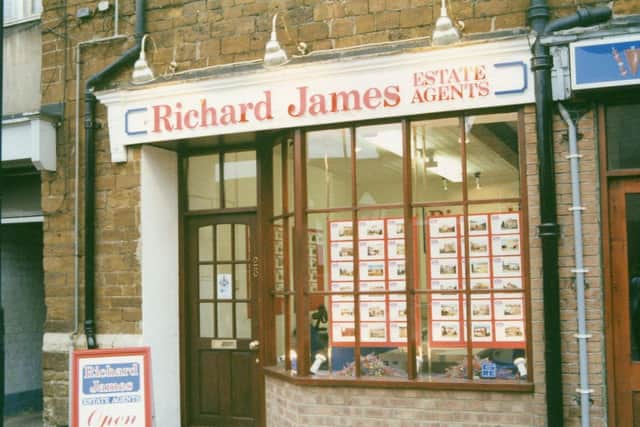 Richard James Estate Agents in Wellingborough, 1991.