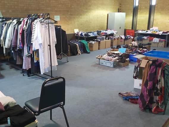 The Salvation Army is helping to supply clothes to refugees.