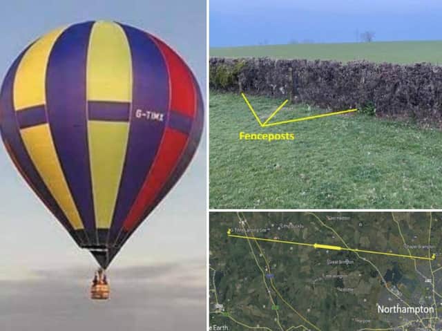 Crash investigators revealed the balloon pilot deliberately flew into a hedge to slow down on landing