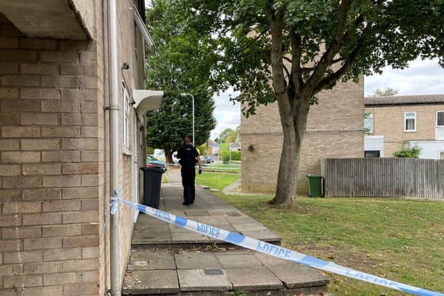 Police at the scene