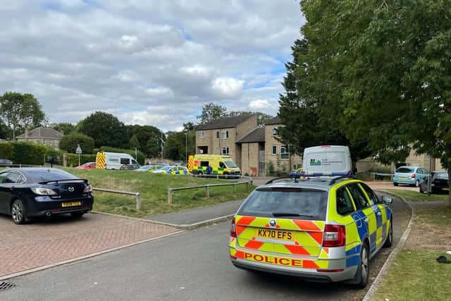 Police at the scene