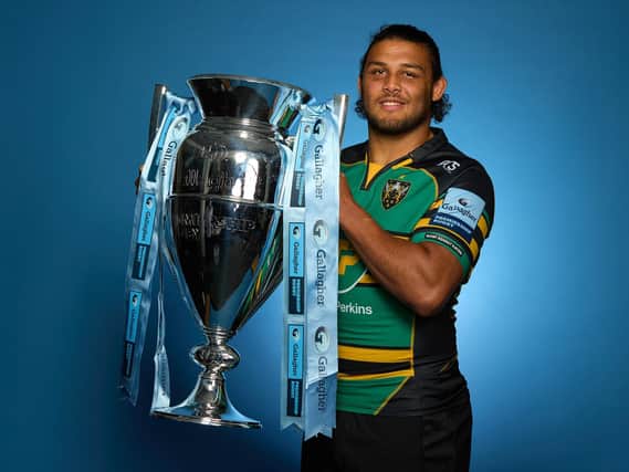 Saints supporters would love to see Lewis Ludlam holding the Premiership trophy at the end of the season