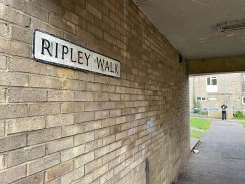 A boy was stabbed in Ripley Walk, Corby, yesterday (Friday, September 17)