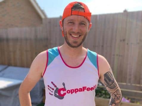 Matthew Finch, who is running for Coppafeel!