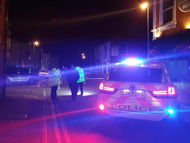 Last night's crash happened outside the Garibaldi Hotel in Bailiff Street