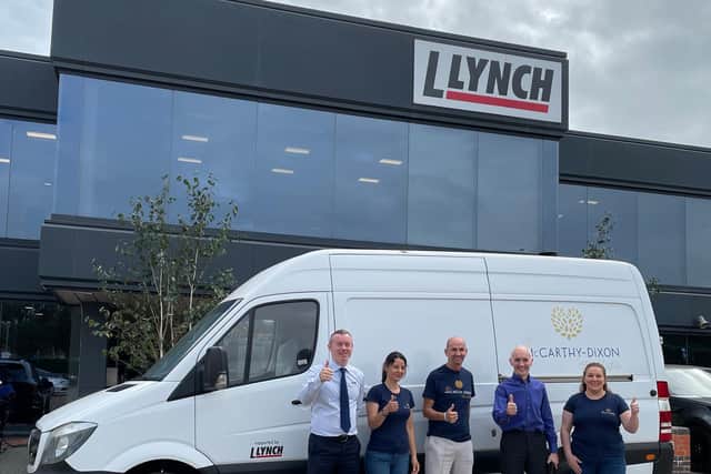 Lynch Plant Hire also donated a van to the charity.