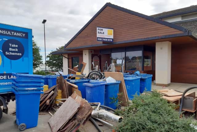 Work has begun to clear out the old Frankie and Benny's site on Walter Tull Way, Sixfields, Northampton