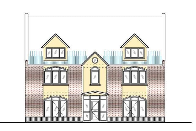 Proposed designs for the block of flats