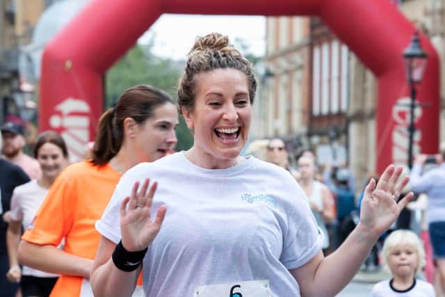 Ellie White running the Northampton Satra Size Six on Sunday, September 26 in Northampton Town Centre. Photo: Kirsty Edmonds