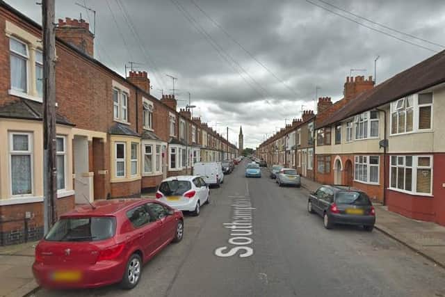 HMOs have become commonplace on terraced, urban streets near university campuses, like Southampton Road in Far Cotton, Northampton. Photo: Google
