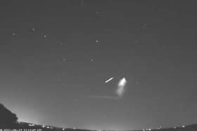 Cameras spotting meteors picked up the rocket's burn over Northamptonshire