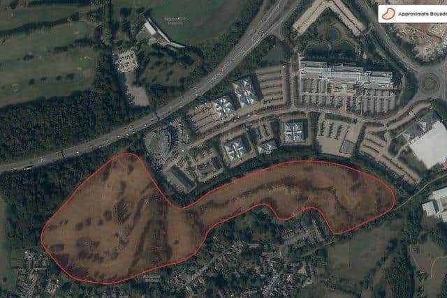 The bike park has been proposed for an area of land in Hardingstone