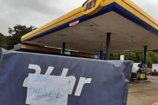 JET in Far Cotton has no diesel