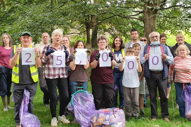 Volunteers from Northants Litter Wombles claim they have saved the taxpayer £1million after bagging up 25,000 sacks of rubbish