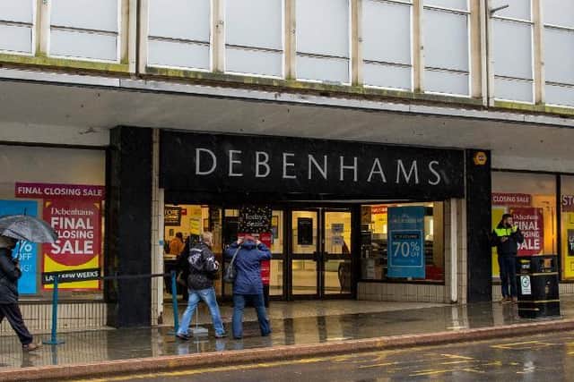Debenhams in the Drapery, Northampton, closed in May after the retail giant collapsed