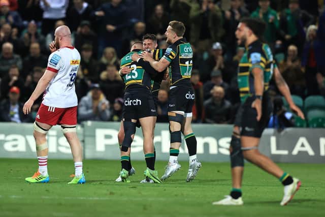 James Grayson's nerveless late penalty gave Saints a precious win against Harlequins in April
