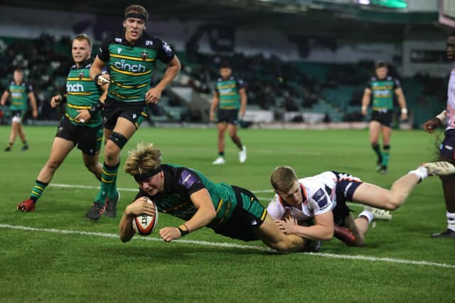 Henry Pollock scored his first Saints try