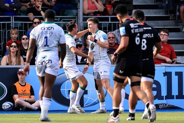 Alex Mitchell and Tommy Freeman will hope to help Saints to win at Saracens on Sunday