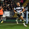 Luther Burrell scored for the Barbarians against Saints