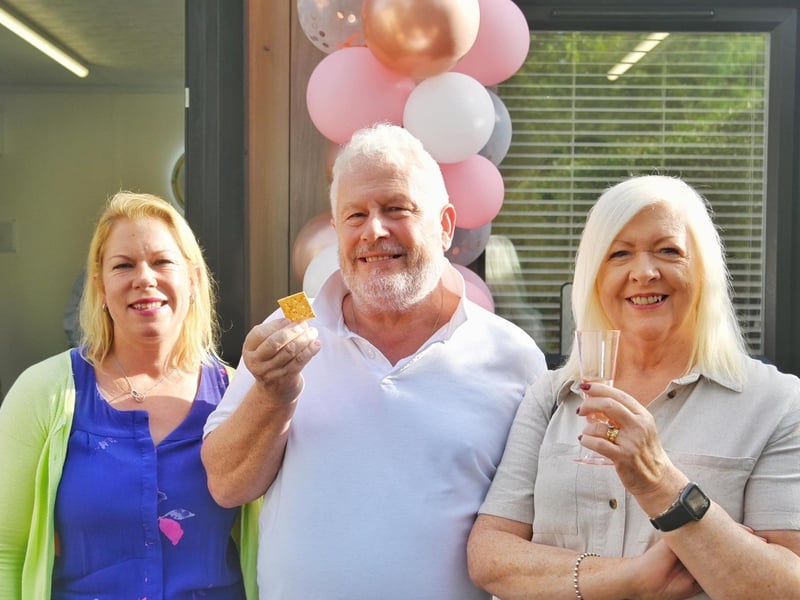 Residents pictured at the opening event.