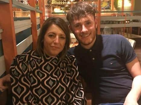 Luke with mum Julie