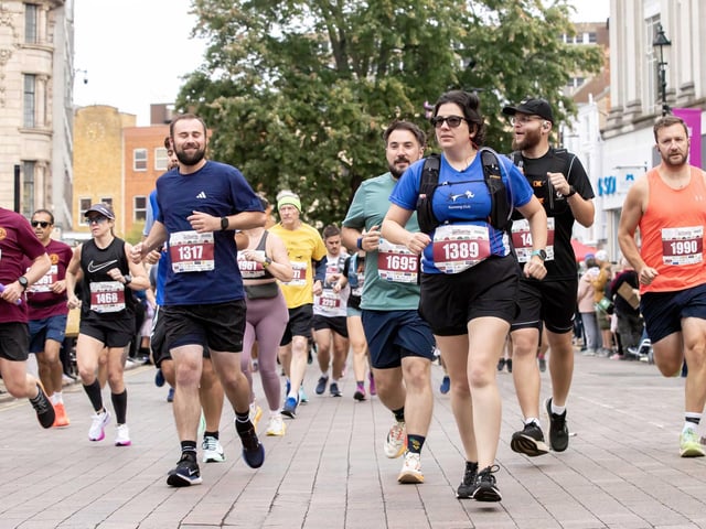 Hundreds of runners took part in the half marathon around the town on Sunday September 14.