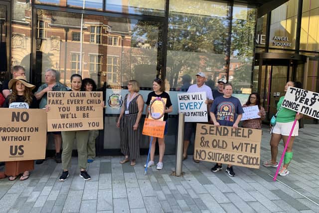 West Northants SEND Action Group were out in force demanding adequate education for their disabled children