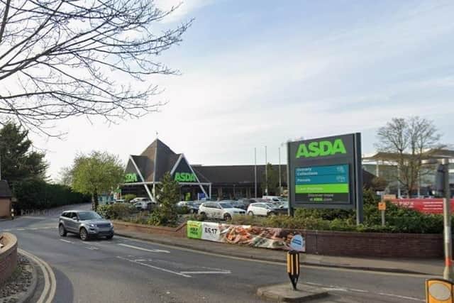 The incident happened as the woman were driving out of the Asda car park in Harborough Road.