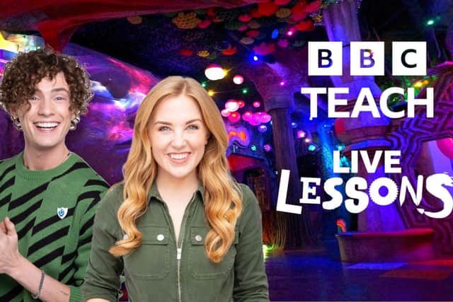 Joel Mawhinney and Maddie Moate present the BBC Teach Safer Internet Day Live Lesson